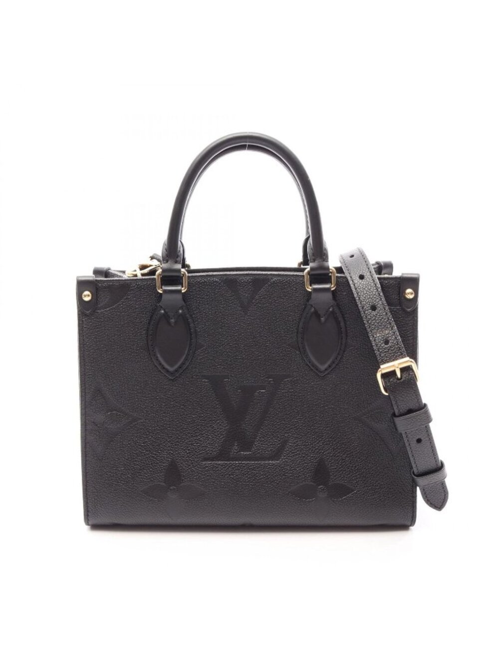 Louis Vuitton Handbag On The Go PM Noir Leather